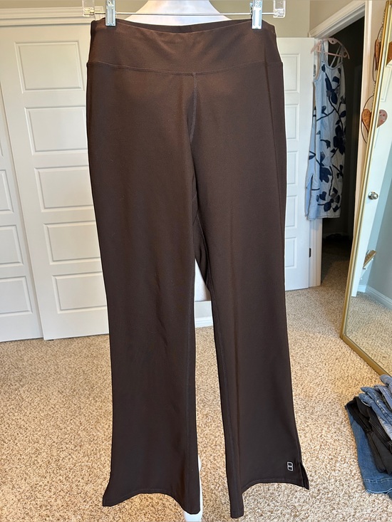 Lucy Pants - Lucy Activewear Espresso Brown Flare Yoga Pants Size Small Regular VTG